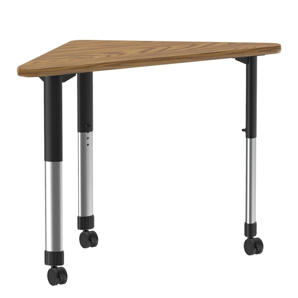 HPL Collaborative Desk - Casters - Wing